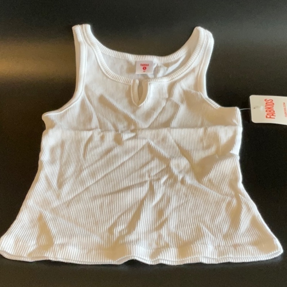 Fabkids notch tank bright white